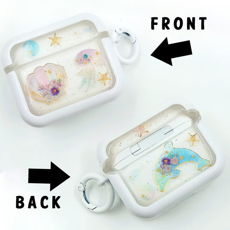 Stars Dolphin | Seashell | Jellyfish | Resin | Case for AirPods