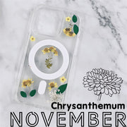 Birth Month Flower Bumper Case with Magsafe | iPhone 14 13 12 Pro Max Case | Samsung Galaxy Case | Google Pixel Case