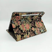 Vintage French Floral Oil Painting Embroidery Tablet Case | Tab S7 S8 | Tab A7 A8