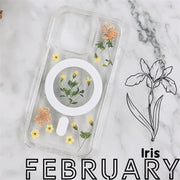 Birth Month Flower Bumper Case with Magsafe | iPhone 14 13 12 Pro Max Case | Samsung Galaxy Case | Google Pixel Case