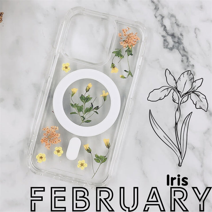 Birth Month Flower Bumper Case with Magsafe | iPhone 14 13 12 Pro Max Case | Samsung Galaxy Case | Google Pixel Case