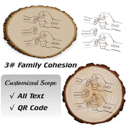 Family | Color Printing | Hand Painted | Custom On Solid Wood | Double-Sided Painted