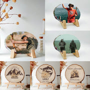 Hunting | Color Printing | Hand Painted | Custom On Solid Wood | Double-Sided Painted