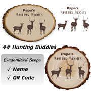 Hunting | Color Printing | Hand Painted | Custom On Solid Wood | Double-Sided Painted