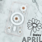 Birth Month Flower Bumper Case with Magsafe | iPhone 14 13 12 Pro Max Case | Samsung Galaxy Case | Google Pixel Case