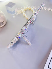 Bulling Bulling Rhinestone | with Pearl Chain | Z Flip 3, Z Flip 4, Z Fold 3, Z Fold 4 Phone Case