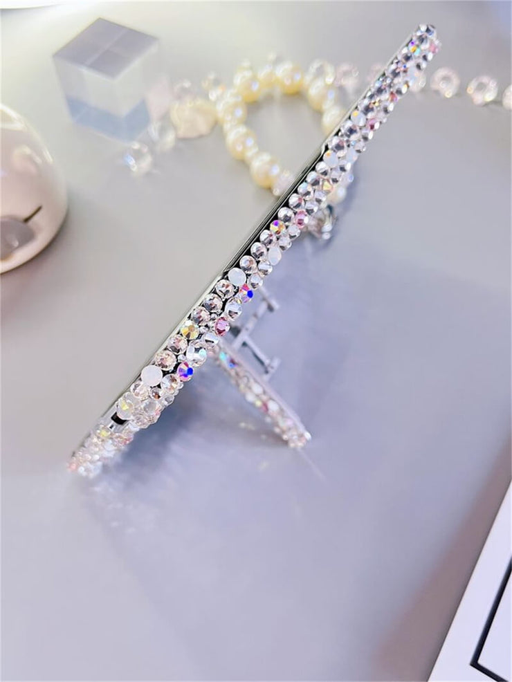 Bulling Bulling Rhinestone | with Pearl Chain | Z Flip 3, Z Flip 4, Z Fold 3, Z Fold 4 Phone Case