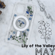 Birth Month Flower Bumper Case with Magsafe | iPhone 14 13 12 Pro Max Case | Samsung Galaxy Case | Google Pixel Case