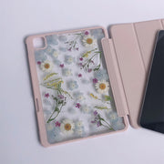 Purple Flowers White Daisies Tablet Case | iPad Pro | Air 4 5 | Mini 6