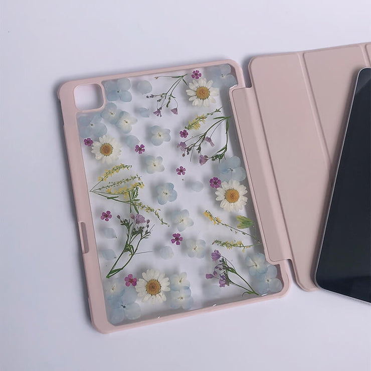 A Full Range Of iPad Case | Real Flower Pressed Flower | Air 4 Air 5 Pro 2020/21 Tab S7 S8 A7 A8