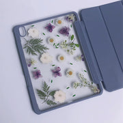 White Daisy Green Leaves Tablet Case | iPad Pro | Air 4 5 | Mini 6