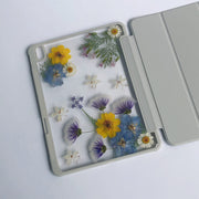 Blue Yellow Flowers White Daisies Tablet Case | iPad Pro | Air 4 5 | Mini 6