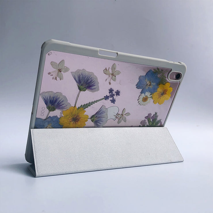 Blue Yellow Flowers White Daisies Tablet Case | iPad Pro | Air 4 5 | Mini 6