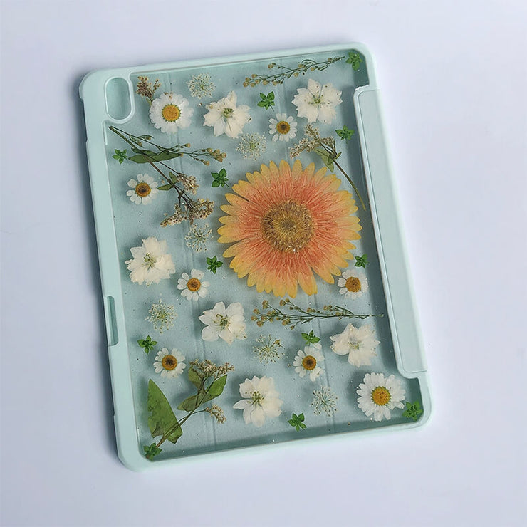 Sun Flower & White Daisies Tablet Case | iPad Pro | Air 4 5 | Mini 6