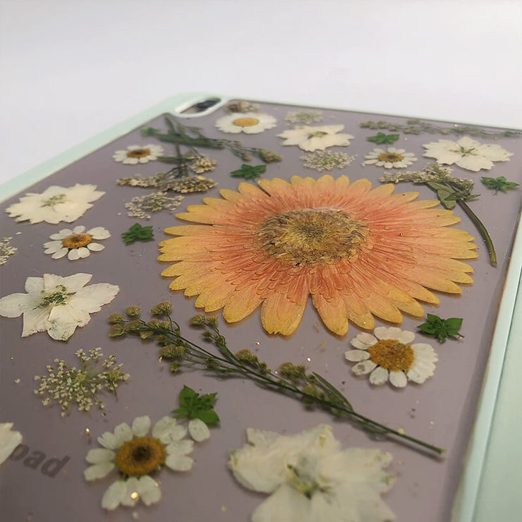 Sun Flower & White Daisies Tablet Case | iPad Pro | Air 4 5 | Mini 6