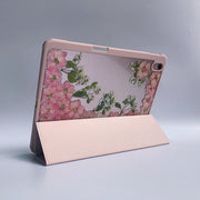 "Pink Flowers Wedding" Tablet Case | iPad Pro | Air 4 5 | Mini 6