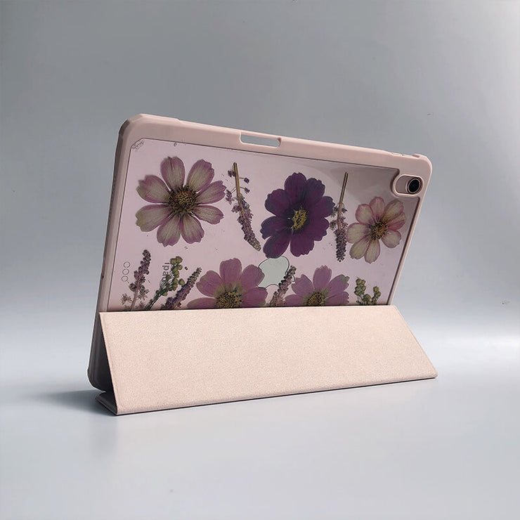 "Five Pink Flowers" Tablet Case | iPad Pro | Air 4 5 | Mini 6