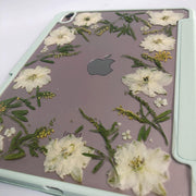 White Dried Flowers Tablet Case | iPad Pro | Air 4 5 | Mini 6