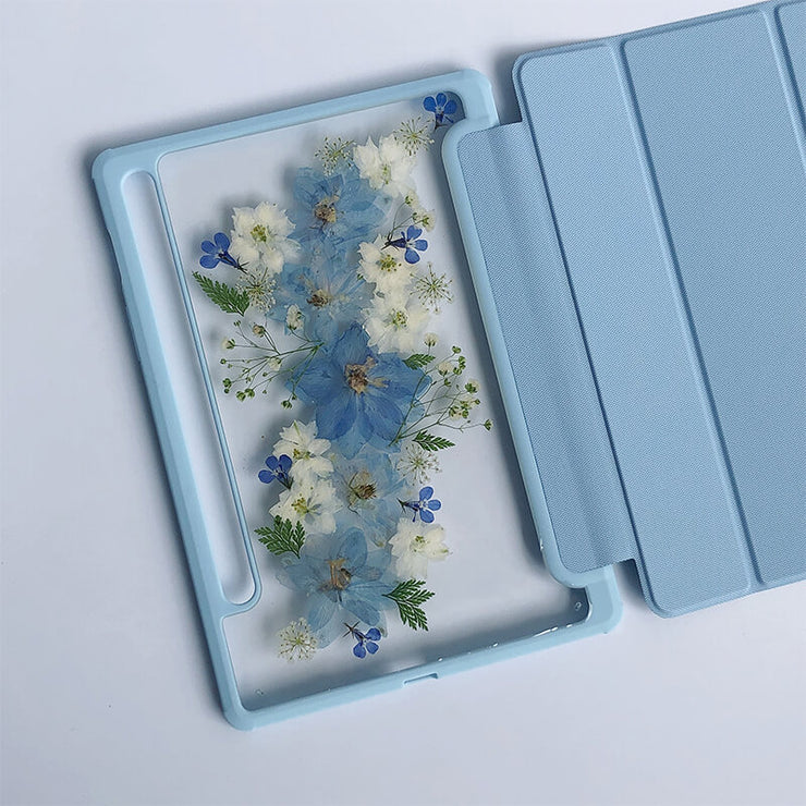 A Full Range Of iPad Case | Real Flower Pressed Flower | Air 4 Air 5 Pro 2020/21 Tab S7 S8 A7 A8