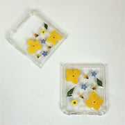 Yellow Blue Flowers | Bumper Case | Z Flip 3, Z Flip 4, Z Fold 3, Z Fold 4