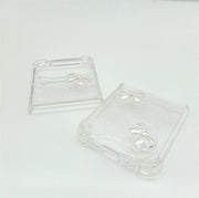 White Bow Ties | Clear Bumper Case | Z Flip 3, Z Flip 4, Z Fold 3, Z Fold 4