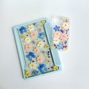 Matching Case | Blue Pink White 3 Color Flowers Tablet Case