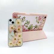 Matching Case | "Pink Flowers Wedding" Tablet Case