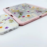 Matching Case | Purple Flowers White Daisies Tablet Case