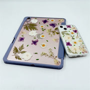 Matching Case | White Daisy Green Leaves Tablet Case