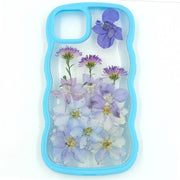 Blue Delphinium Aster | Waves Case | Bumper Border Case | iPhone 12/13/14 Phone Case