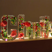 【Christmas Limited】Red Delphinium Green Grass | Christmas Limit | Eternal Flower Night Light