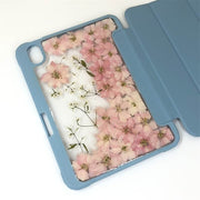 "Pink Flowers Wedding" Tablet Case | iPad Pro | Air 4 5 | Mini 6