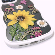 Yellow Cosmos Purple Lobelia Erinus | Waves Case | Bumper Border Case | iPhone 12/13/14 Phone Case