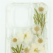 White Delphinium | Clear, Bumper, Border Phone Case | Apple Samsung Google