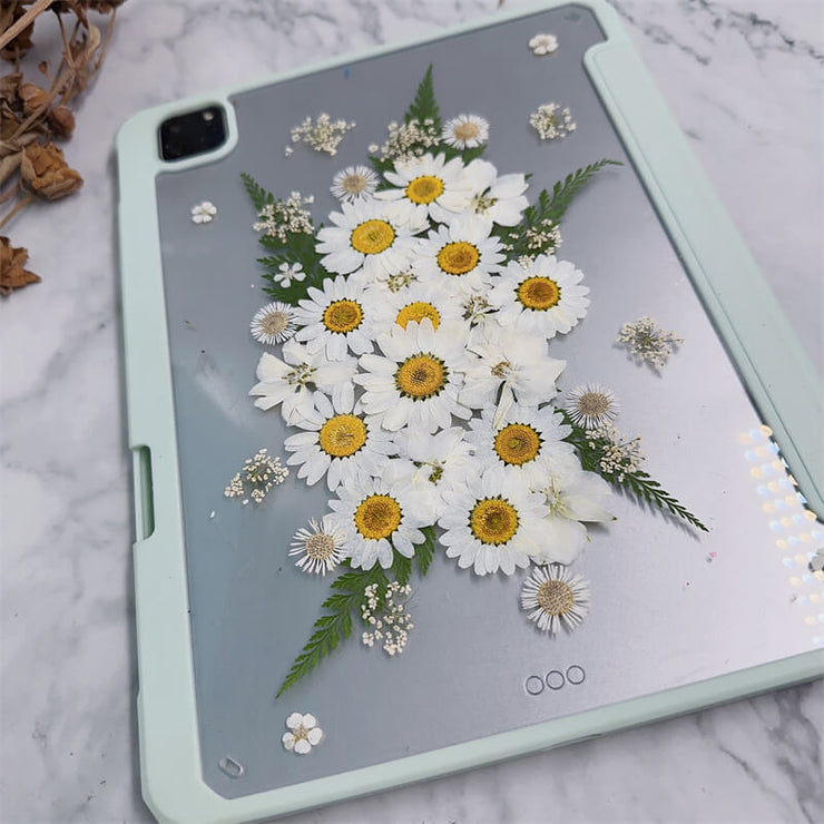 April Daisy BirthFlower Tablet Case | iPad Pro Air mini6 Tab S8 S7 Ultra S8+ S7+ A8 A7 Case