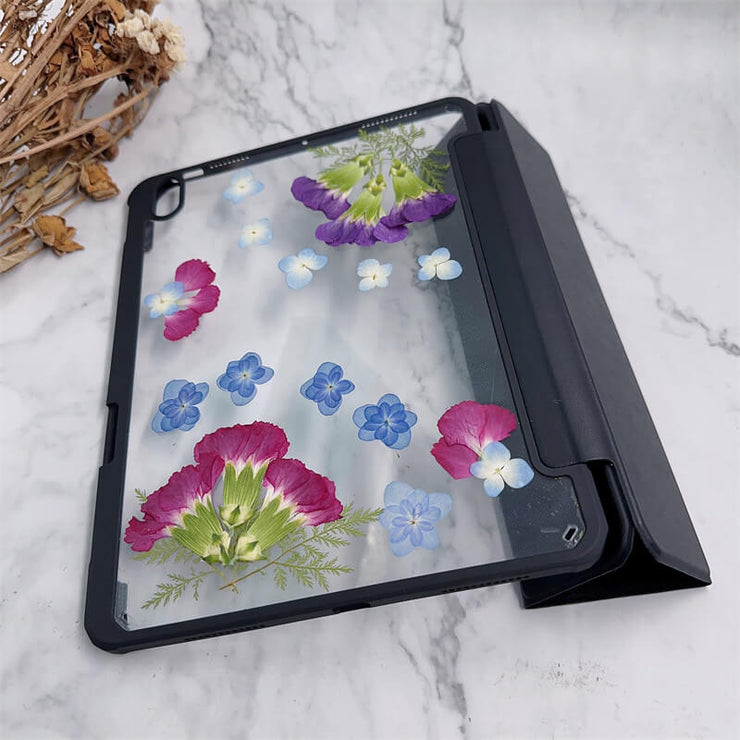 January Carnation BirthFlower Tablet Case | iPad Pro Air mini6 Tab S8 S7 Ultra S8+ S7+ A8 A7 Case