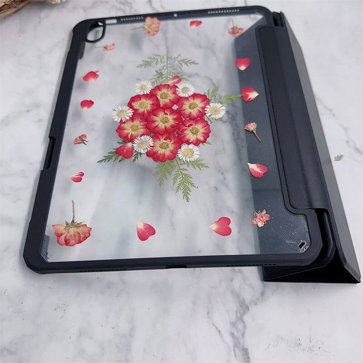 June Rose BirthFlower Tablet Case | iPad Pro Air mini6 Tab S8 S7 Ultra S8+ S7+ A8 A7 Case