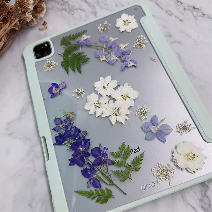 July Larkspur BirthFlower Tablet Case | iPad Pro Air mini6 Tab S8 S7 Ultra S8+ S7+ A8 A7 Case