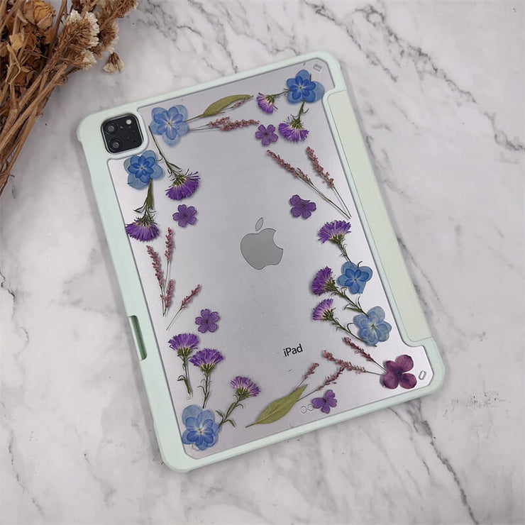 September Aster BirthFlower Tablet Case | iPad Pro Air mini6 Tab S8 S7 Ultra S8+ S7+ A8 A7 Case