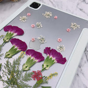 January Carnation BirthFlower Tablet Case | iPad Pro Air mini6 Tab S8 S7 Ultra S8+ S7+ A8 A7 Case