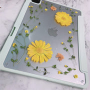 February Iris BirthFlower Tablet Case | iPad Pro Air mini6 Tab S8 S7 Ultra S8+ S7+ A8 A7 Case