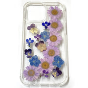 Purple Daisy Hydrangea | Clear Bumper Phone Case | Optional Magnetic Ring