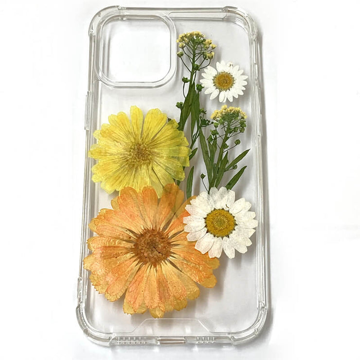 Alyssum Cosmos Daisy | Clear Bumper Phone Case | Optional Magnetic Ring