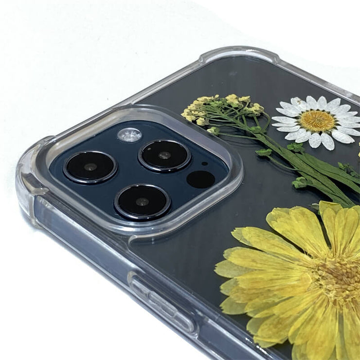 Alyssum Cosmos Daisy | Clear Bumper Phone Case | Optional Magnetic Ring