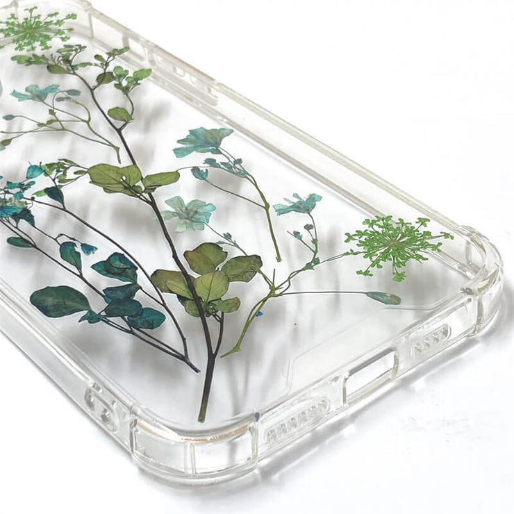 Gypsophila Lace Flower | Clear Bumper Phone Case | Optional Magnetic Ring