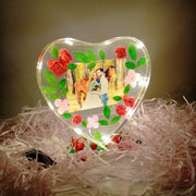 [BEST GIFT] Resin Love Night Lights, Customizable Pictures, Text