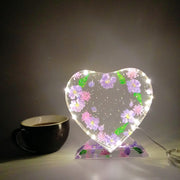 Blue Purple Customizable Picture Resin Love Night Light