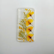 Side View Yellow Flower Clear Phone Case