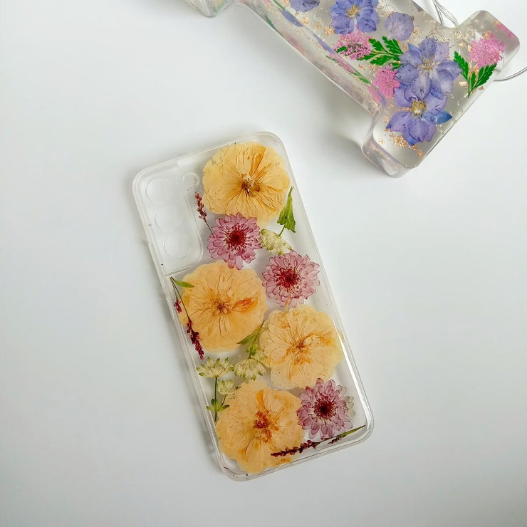 Big Yellow Flower Clear Phone Case