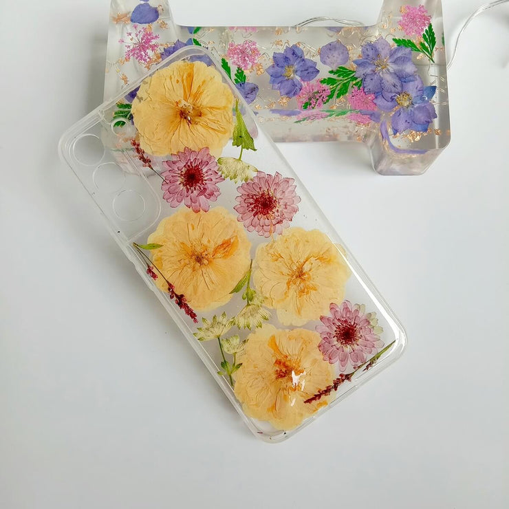 Big Yellow Flower Clear Phone Case